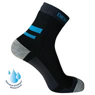 DEXSHELL Running Socks aqua blue stripe