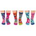 United Oddsocks Kids 30-38 Hop, Skip, Funk